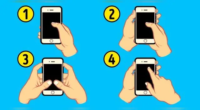 ¿Cómo agarras tu celular? Tu forma de sujetar el móvil revelará rasgos ocultos de ti