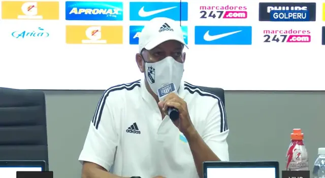 Roberto Mosquera habló en coferencia sobre el triunfo ante Cristal Roberto Mosquera habló en coferencia sobre el triunfo ante Cristal