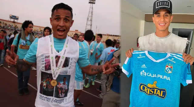 Yoshimar Yotún ya posa con camiseta de Sporting Cristal Yoshimar Yotún ya posa con camiseta de Sporting Cristal