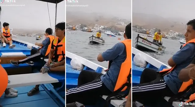 Heladero es viral por vender sus productos en medio del mar a grupo de amigos