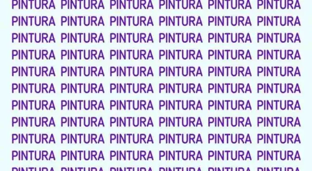 Ubica la palabra TINTURA camuflada entre la palabra PINTURA Ubica la palabra TINTURA camuflada entre la palabra PINTURA
