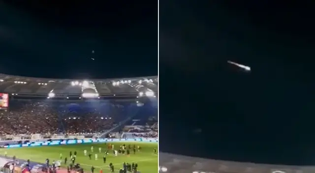 Viral: captan un supuesto ovni ante más de 70 mil personas en el Olímpico de Rom Viral: captan un supuesto ovni ante más de 70 mil personas en el Olímpico de Rom