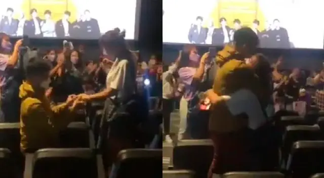¡Triunfó el amor! Fanático pidió matrimonio a su novia en concierto de BTS ¡Triunfó el amor! Fanático pidió matrimonio a su novia en concierto de BTS