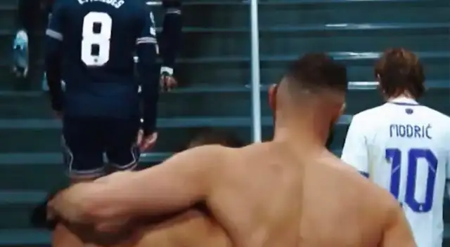 Benzema y Mbappé se lucen juntos al término del Psg vs. Real Madrid