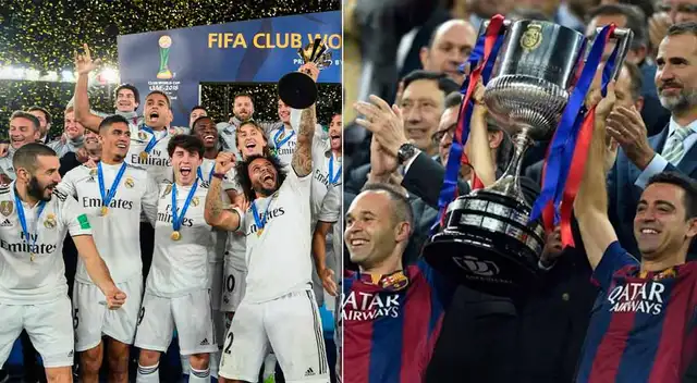 Revisa cuántos títulos suman Real Madrid y Barcelona en la historia Revisa cuántos títulos suman Real Madrid y Barcelona en la historia