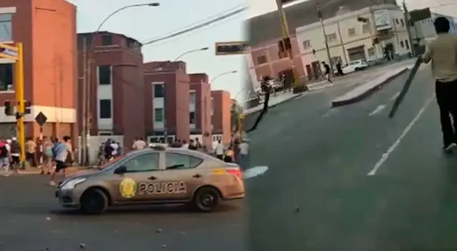 Hinchas de la 'U' y Boys generaron terror en calles de Lima. Hinchas de la 'U' y Boys generaron terror en calles de Lima.