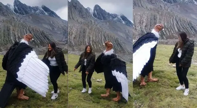 'Cóndor' sacó 'pasos prohibidos' bailando huayno cajamarquino con turista - VIDEO 'Cóndor' sacó 'pasos prohibidos' bailando huayno cajamarquino con turista - VIDEO