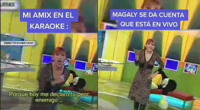 Revive el día en que Magaly Medina hizo karaoke sin saber que programa estaba al aire - VIDEO Revive el día en que Magaly Medina hizo karaoke sin saber que programa estaba al aire - VIDEO