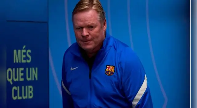Ronald Koeman solo consiguió un título con el FC Barcelona, la Copa del Rey. Foto: EFE