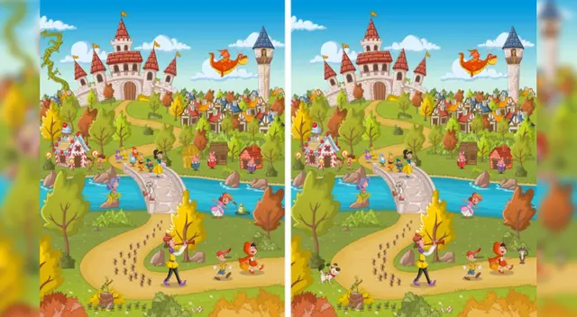 Encuentra las 10 diferencias en este acertijo viral. Encuentra las 10 diferencias en este acertijo viral.