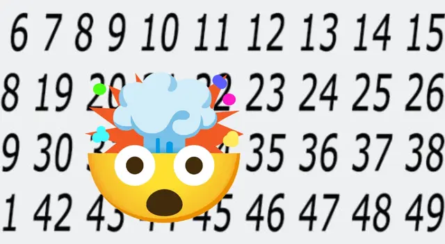 Acertijo visual matemático sobre el número que falta.