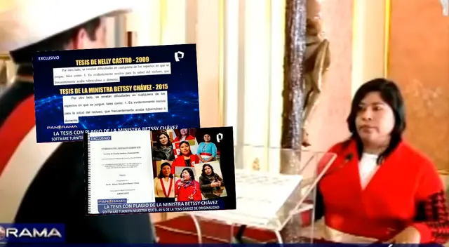 La tesis de la ministra Betssy Chávez tendría de copia un informe de Naciones Unidas del 2010. La tesis de la ministra Betssy Chávez tendría de copia un informe de Naciones Unidas del 2010.
