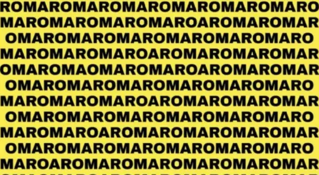 Encuentra la palabra 'Ramon' en tiempo récord en este reto visual Encuentra la palabra 'Ramon' en tiempo récord en este reto visual