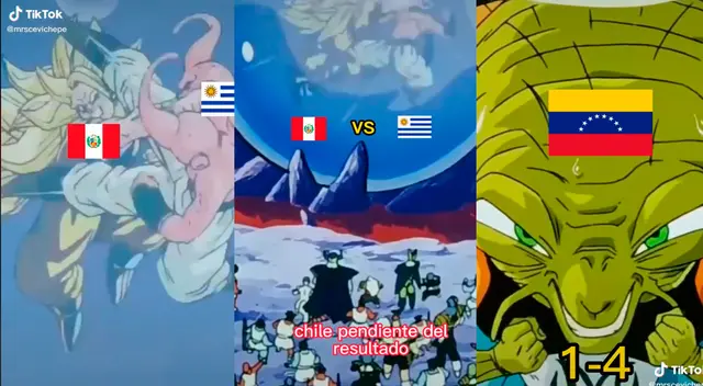 Perú y Uruguay se enfrentan pero al estilo de Dragon Ball. Perú y Uruguay se enfrentan pero al estilo de Dragon Ball.