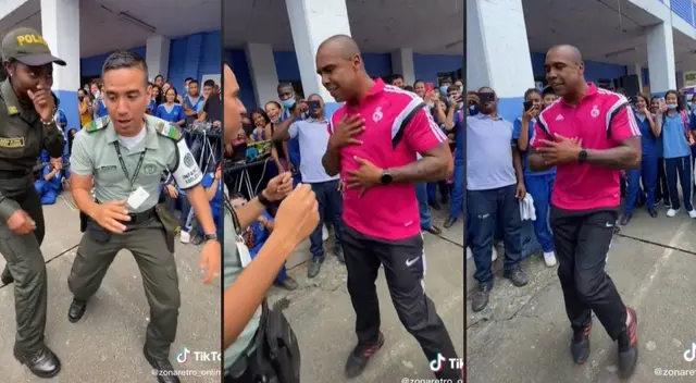 Profesor y policías se baten a duelo al ritmo del 'Ras tas tas' y video obtiene millones de vistas Profesor y policías se baten a duelo al ritmo del 'Ras tas tas' y video obtiene millones de vistas
