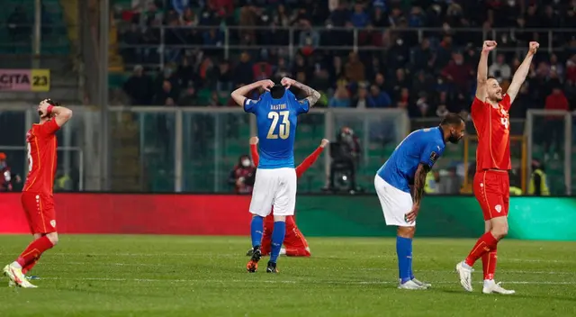 Macedonia del Norte dejó sin Mundial a Italia Macedonia del Norte dejó sin Mundial a Italia