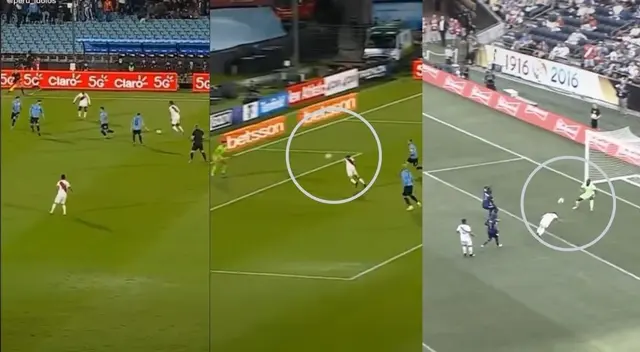 Hinchas comparan jugada de Lapadula ante Uruguay con gol de Paolo Guerrero - VIDEO Hinchas comparan jugada de Lapadula ante Uruguay con gol de Paolo Guerrero - VIDEO