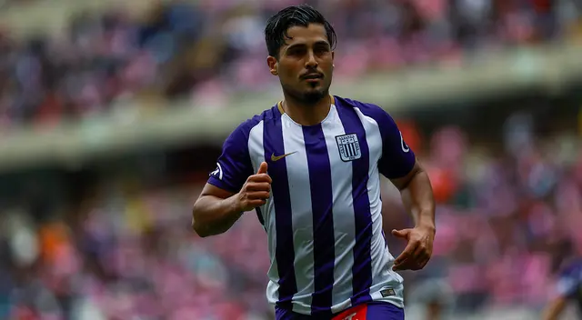 Maximiliano Lemos con camiseta de Alianza Lima en 2018