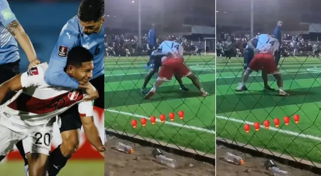 ¡Al mismo estilo de Bentancur a Flores! Defensa 'cogotea' a su rival en pichanga - VIDEO ¡Al mismo estilo de Bentancur a Flores! Defensa 'cogotea' a su rival en pichanga - VIDEO
