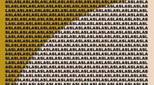 ¿Tienes ojo de halcón? Ubica la palabra SAL en el menor tiempo posible