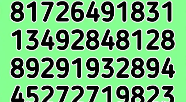 Encuentra el número 139 y resuelve el reto visual ¡Tienes 10 segundos!