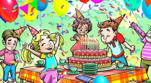¿Puedes ver el regalo oculto en la fiesta de cumpleaños? ¿Puedes ver el regalo oculto en la fiesta de cumpleaños?
