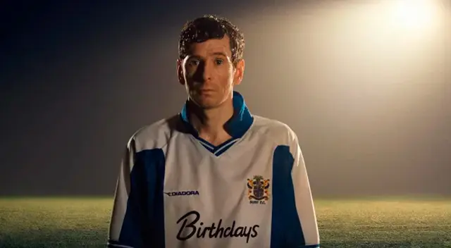 Gerard Kearns como Andy Woodward en 'Floodlights' Gerard Kearns como Andy Woodward en 'Floodlights'