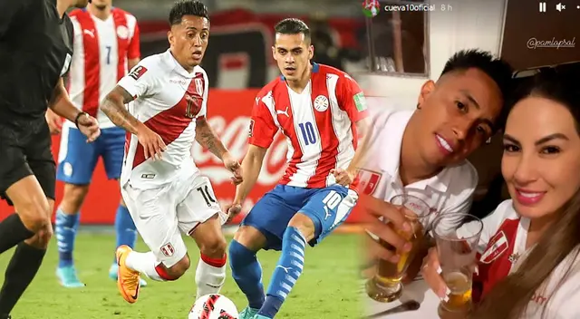Christian Cueva junto a su esposa Pamela