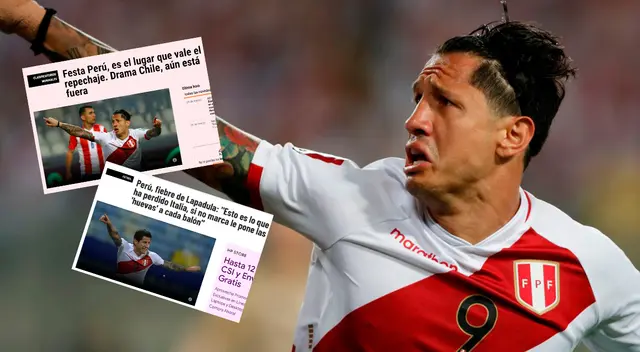 Gianluca Lapadula es portado de los medios italianos tras clasificación de Perú al repechaje Gianluca Lapadula es portado de los medios italianos tras clasificación de Perú al repechaje