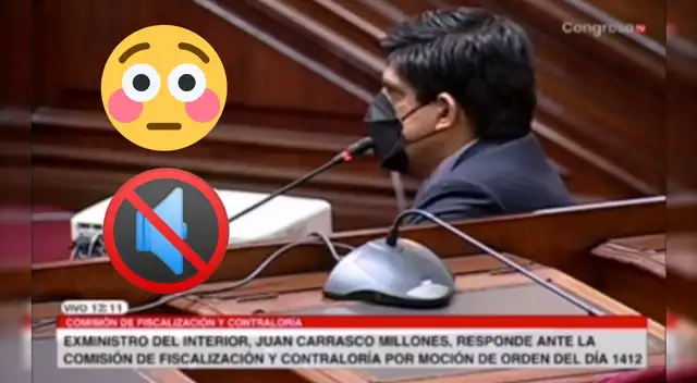 Bochornoso incidente en vivo en el Congreso de la República.