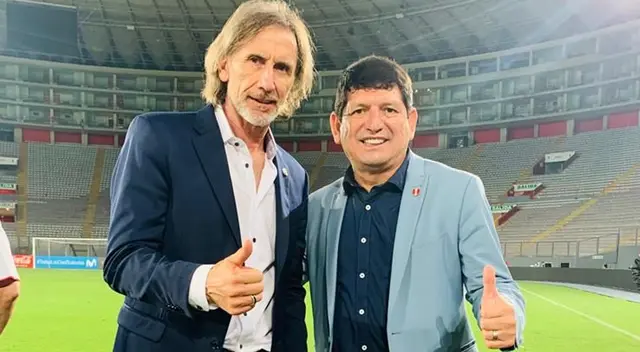 Presidente de la FPF se rindió ante Gareca por el logro de Perú