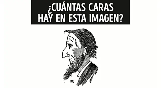 Encuentra los rostros en el acertijo visual.