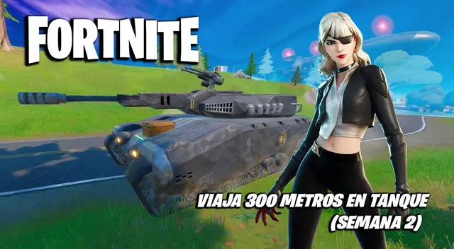 Fortnite: viaja 300 metros en un tanque - Semana 2