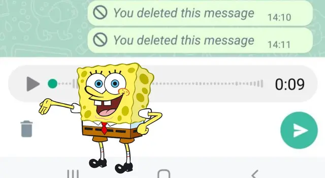 WhatsApp: ¿cómo enviar audios con la voz Bob Esponja sin descargar otras apps?