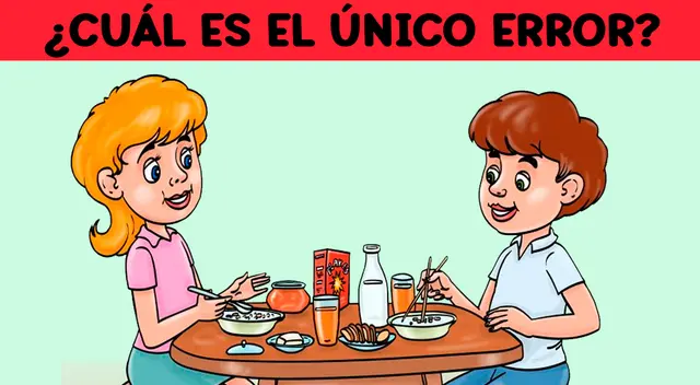 ¡Abre bien los ojos! Encuentra el único error en tiempo récord.