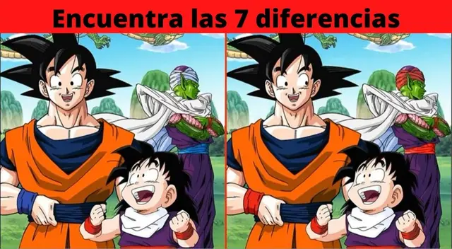 ¿Eres fanático de Dragon Ball Z? Intenta encontrar las 7 diferencias en este reto visual