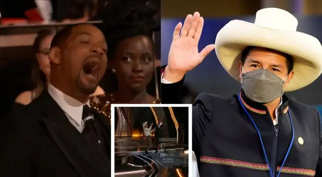 Recrean bofetada de Will Smith en los Oscar, pero con Pedro Castillo - VIDEO Recrean bofetada de Will Smith en los Oscar, pero con Pedro Castillo - VIDEO