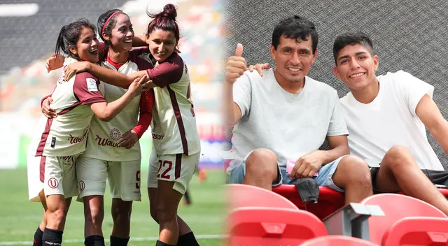 Piero Quispe estuvo en el Monumental para apoyar al equipo femenino