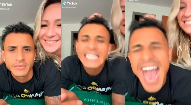 ¡Sí que le dio una sacudida! 'Yoshi' y su esposa grabaron un TikTok, pero el futbolista fue sorprendido con un jalón de cabello. ¡Sí que le dio una sacudida! 'Yoshi' y su esposa grabaron un TikTok, pero el futbolista fue sorprendido con un jalón de cabello.