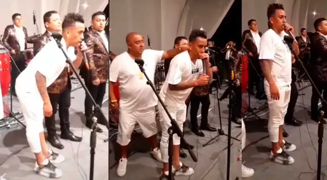 Christian Cueva cantando