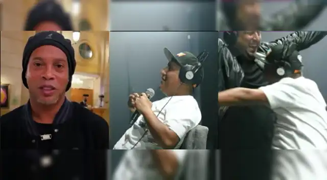 Ronaldinho sorprendió a Ricardo Luna en su cumpleaños.