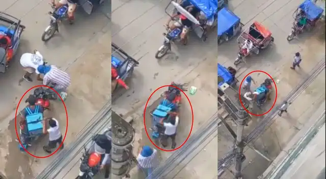 Delincuentes aprovechan el paro de transportistas y asaltan a motorizado Delincuentes aprovechan el paro de transportistas y asaltan a motorizado