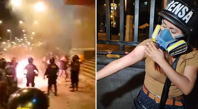 Periodista de La República fue agredida por una roca al grabar las manifestaciones Periodista de La República fue agredida por una roca al grabar las manifestaciones