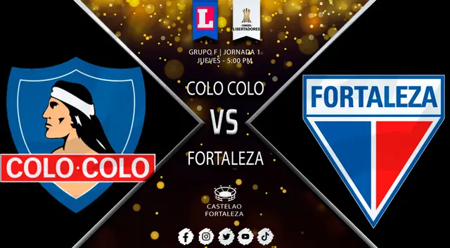 Colo Colo vs. Fortaleza EN VIVO por la jornada 1 del Grupo F de Copa Libertadores Colo Colo vs. Fortaleza EN VIVO por la jornada 1 del Grupo F de Copa Libertadores
