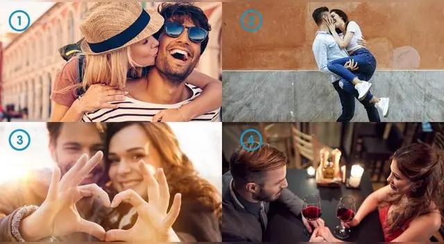 Descubre que tipo de pareja eres solo con son elegir una imagen del test viral.