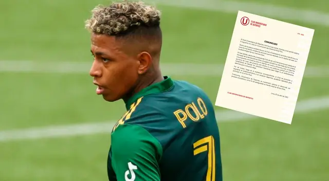Universitario emitió comunicado sobre el caso de Andy Polo