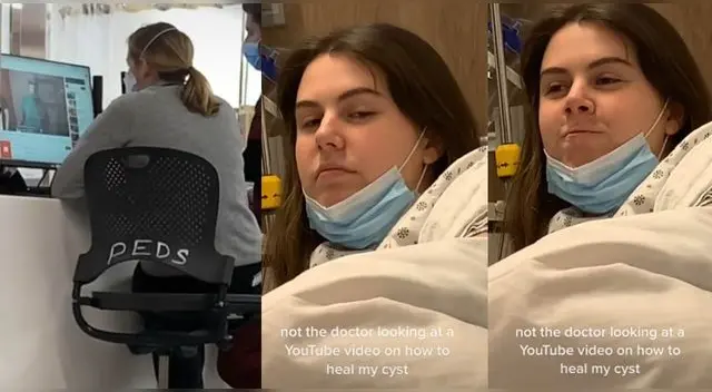 Doctor es captado viendo un tutorial de un procedimiento quirúrgico y su paciendo lo graba en TikTok. Doctor es captado viendo un tutorial de un procedimiento quirúrgico y su paciendo lo graba en TikTok.