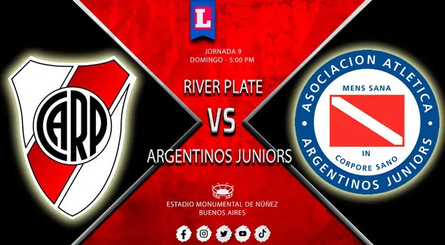 River Plate vs. Argentinos Juniors EN VIVO por la Copa de la Liga Profesional River Plate vs. Argentinos Juniors EN VIVO por la Copa de la Liga Profesional
