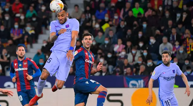 Pierre Emerick Aubameyang se mostró satisfecho con la victoria culé contra el Levante por LaLiga Pierre Emerick Aubameyang se mostró satisfecho con la victoria culé contra el Levante por LaLiga