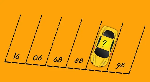 ¿En qué número está estacionado el auto?